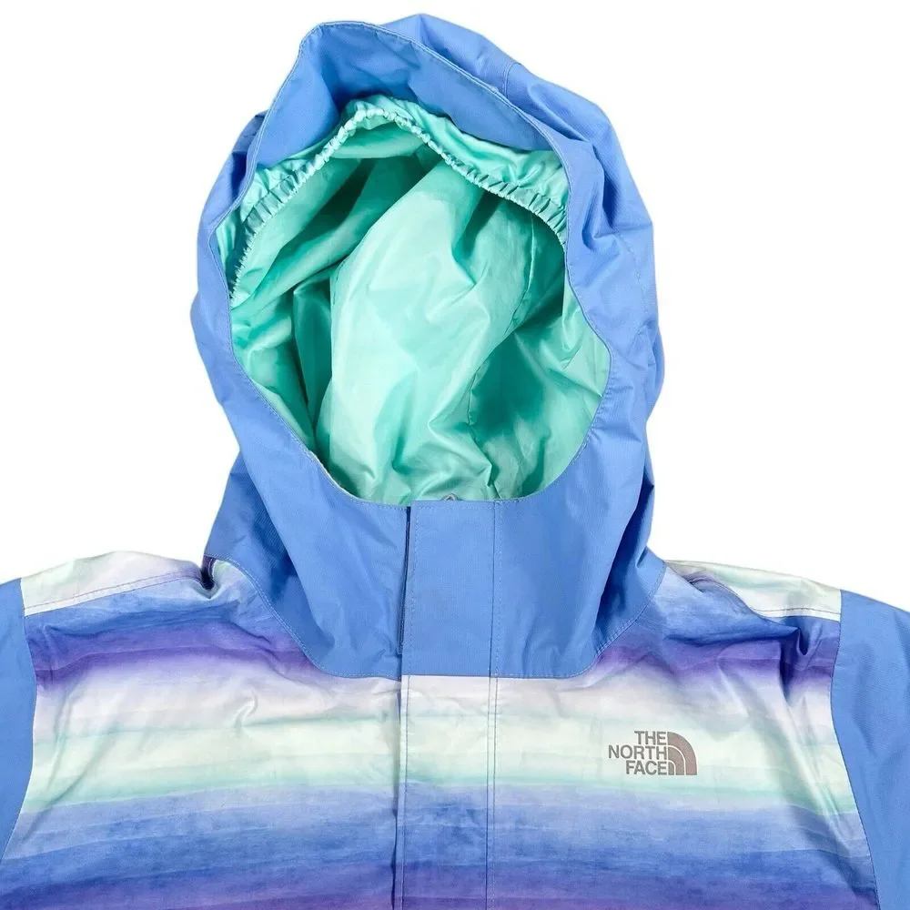 The North Face Girls Size XL‎ Dryvent Full Zip Rain Jacket Hooded Mesh Lined